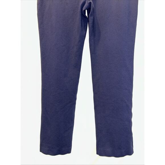 Chicos Navy Stretch Ponte knit pull-on straight Leg Womens M/8 - Picture 6 of 11